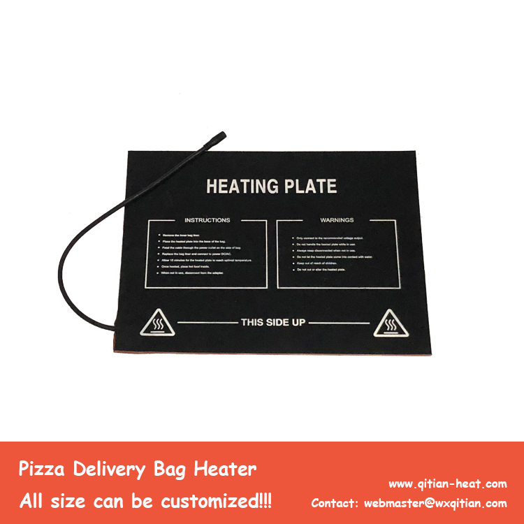 40x30cm Pizza Bag Heating Pad 6.5mm Thickness