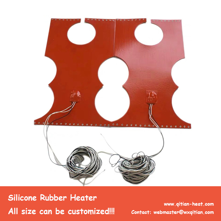 Silicone Heater With Button Holes