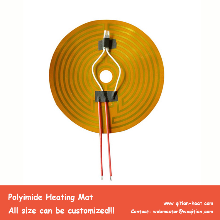 Round Polyimide 3d printer heating pad 